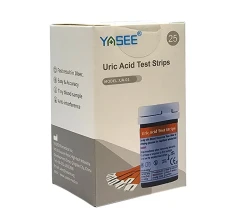 YASEE URIC ACID TEST STRIP 25 PCS VIAL PACK