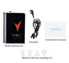 AXON HEARING AID V-99 SOUND ENHANCEMENT AMPLIFIER CLIP STYLE POCKET TYPE HEARING AID